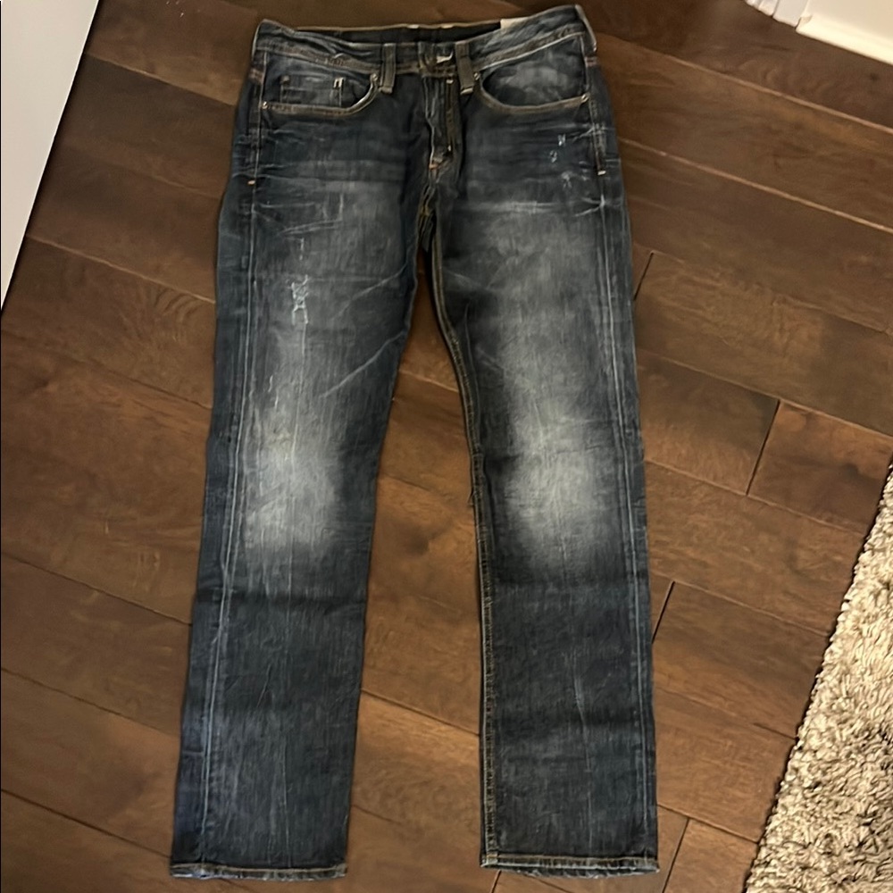 Buffalo David Bitton Men's Straight Jeans - Faded Black